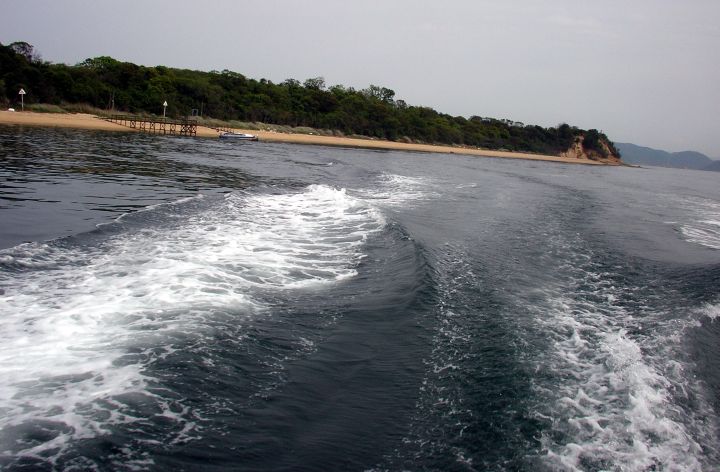 釜島からの帰路