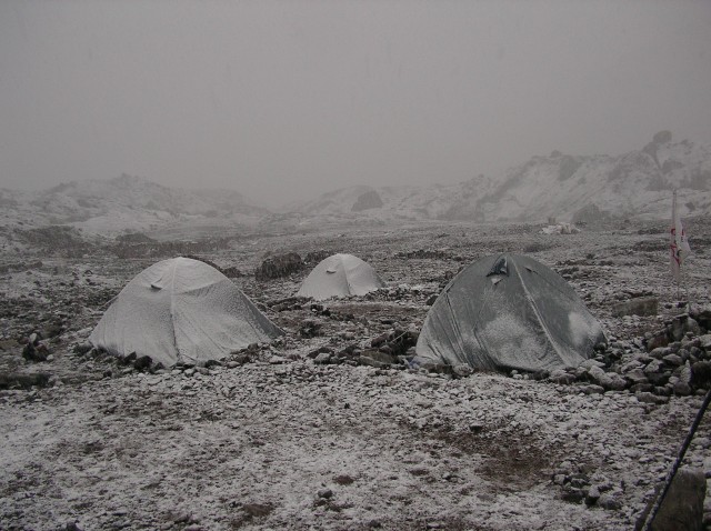 Plaza Argentinaの冠雪